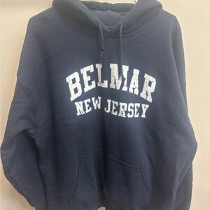 Belmar New Jersey Navy Hoodie Size XL